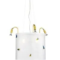 Cirkus Pendant Light with Flies - Off White
