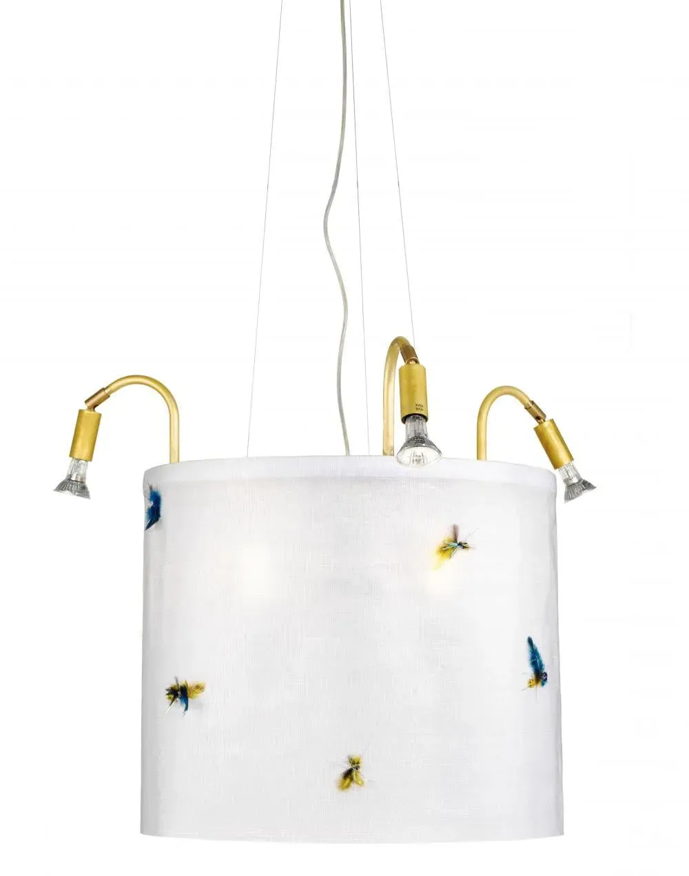 Cirkus Pendant Light with Flies - Off White