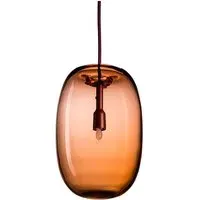 Elongated Pendant Light - Oxide Red, Metal