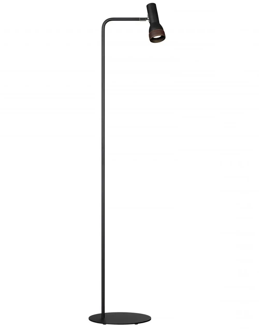 Floor Lamp with Flashlight Design - Black image