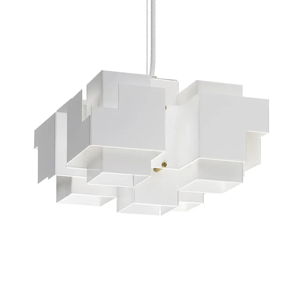 Large Pendant Light - Brass, Crystal