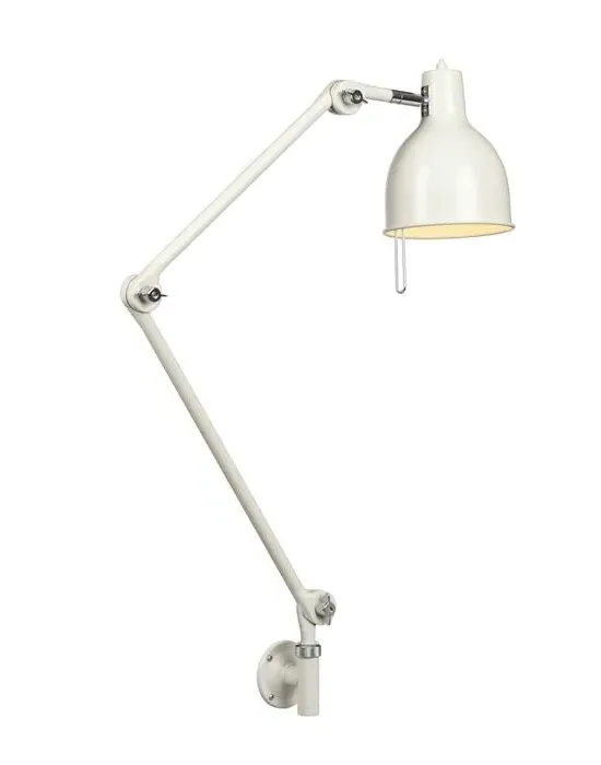 Long Wall Light with Switch - Blue, Metal