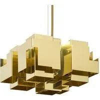 Medium Pendant Light - Brass, Crystal