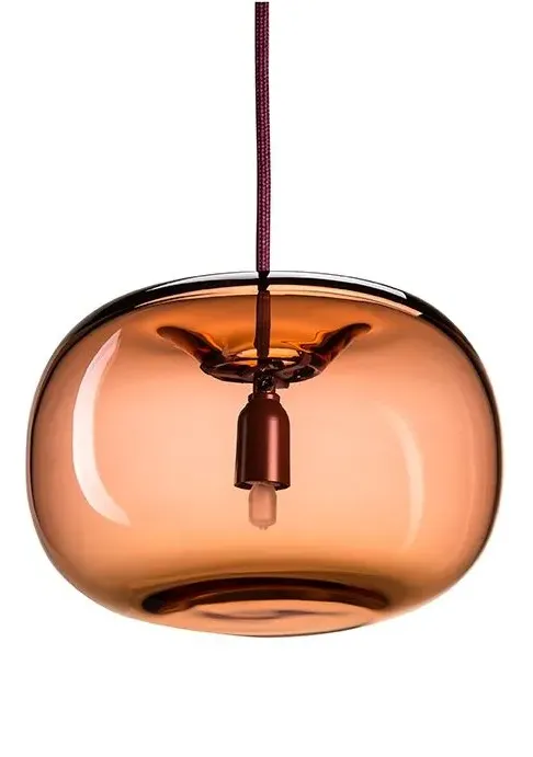 Plumpy Pendant Light - Oxide Red, Metal