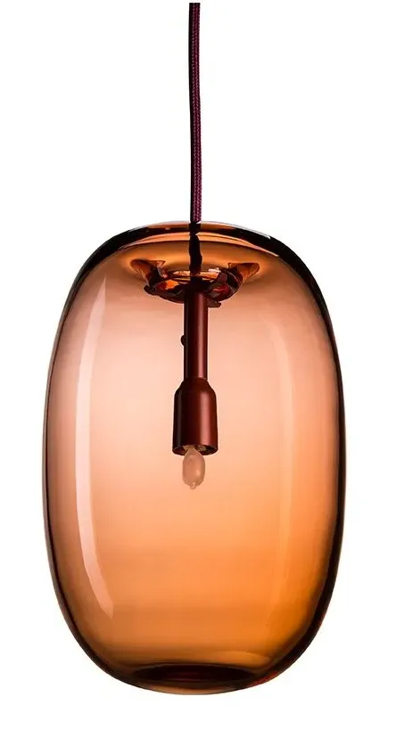 Plumpy Pendant Light - Warm Grey, Glass
