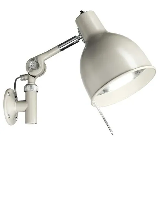 Short Wall Light Hardwired - Warm Grey, Metal