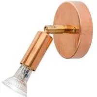 Single Spotlight Hardwired - Copper, Brass