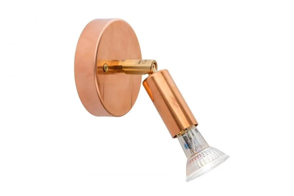 Single Spotlight Hardwired - Nickel, Brass