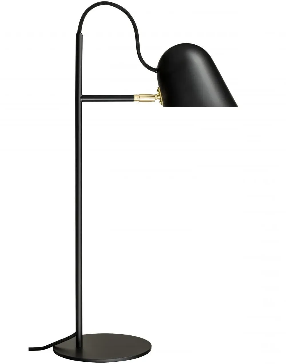 Table Lamp with Cable Management - Warm Grey