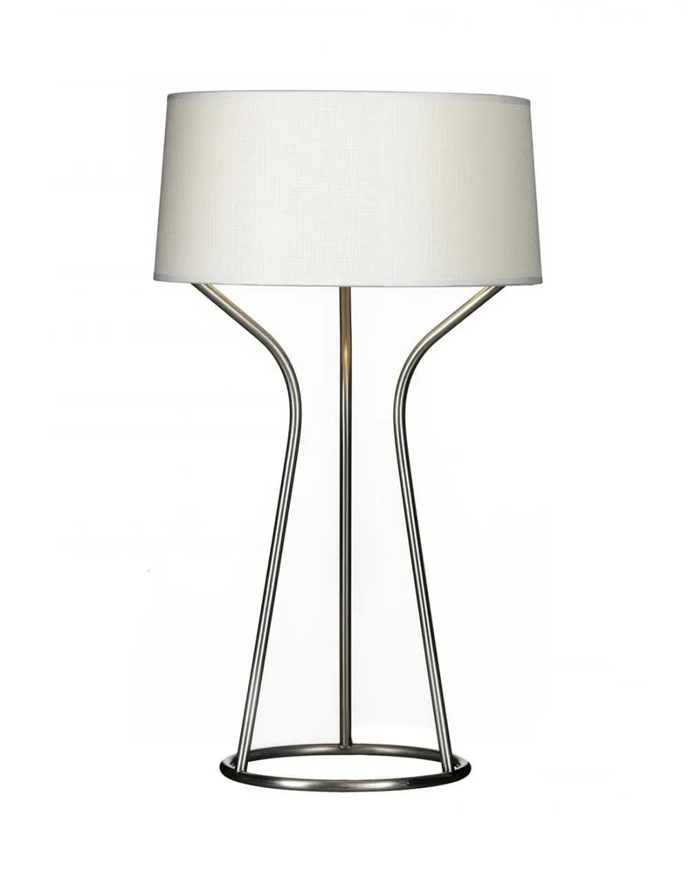 Table Lamp with Fabric Shade - Black, Enamel