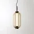 Pendant Light with LED Column - Amber, Glass