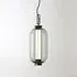 Pendant Light with LED Column - Grey, Glass