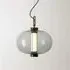 Pendant Light with LED Column - Grey, Glass