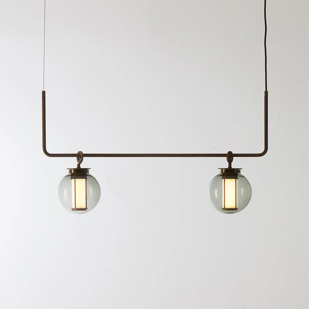 Pendant Light with LED Strip - Clear, Glass