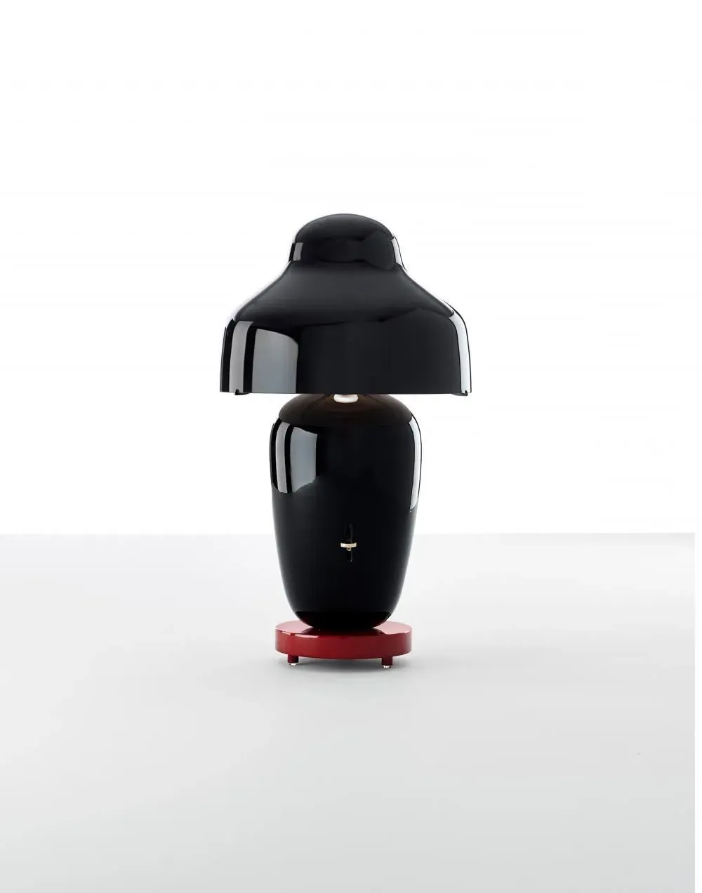 Table Lamp with Dimmer - Black, Ceramic image