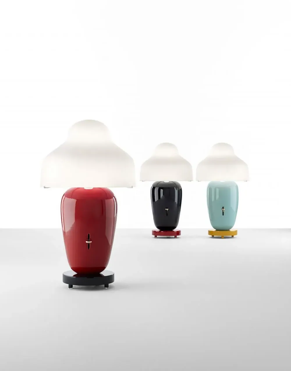 Table Lamp with Dimmer - Black, Ceramic