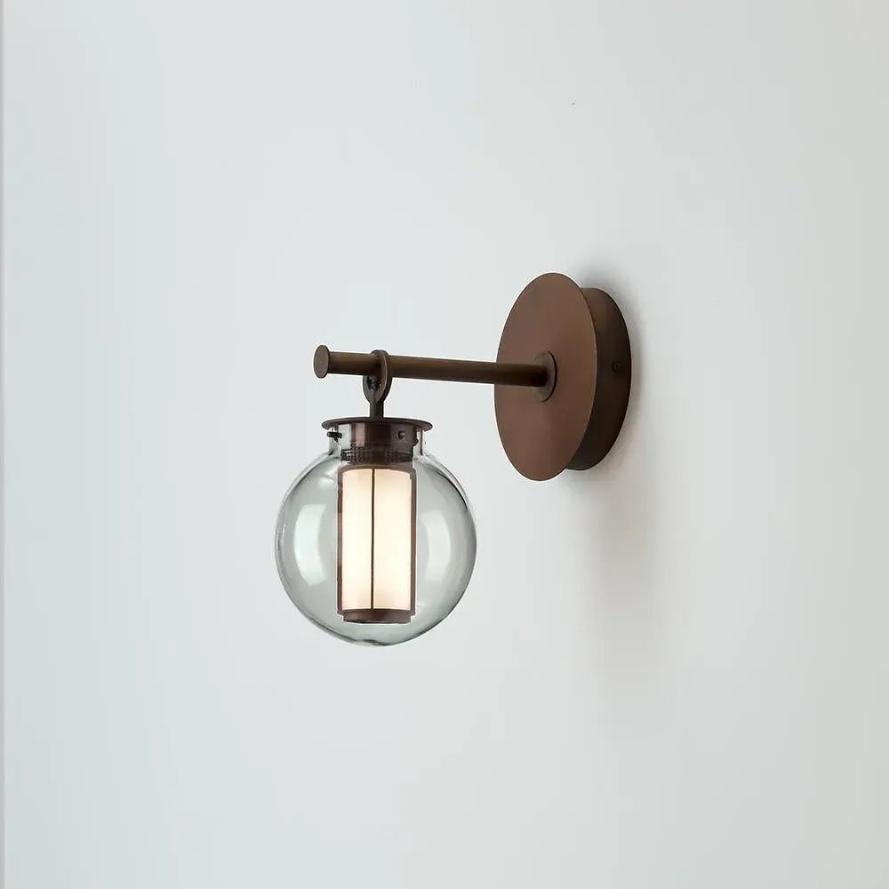 Wall Lamp with Glass Diffuser - Clear, Glass