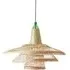 Chimbarongo Triple Pendant Light - Green, Wicker