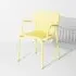 Bridge Chair with Slat Construction - Yellow
