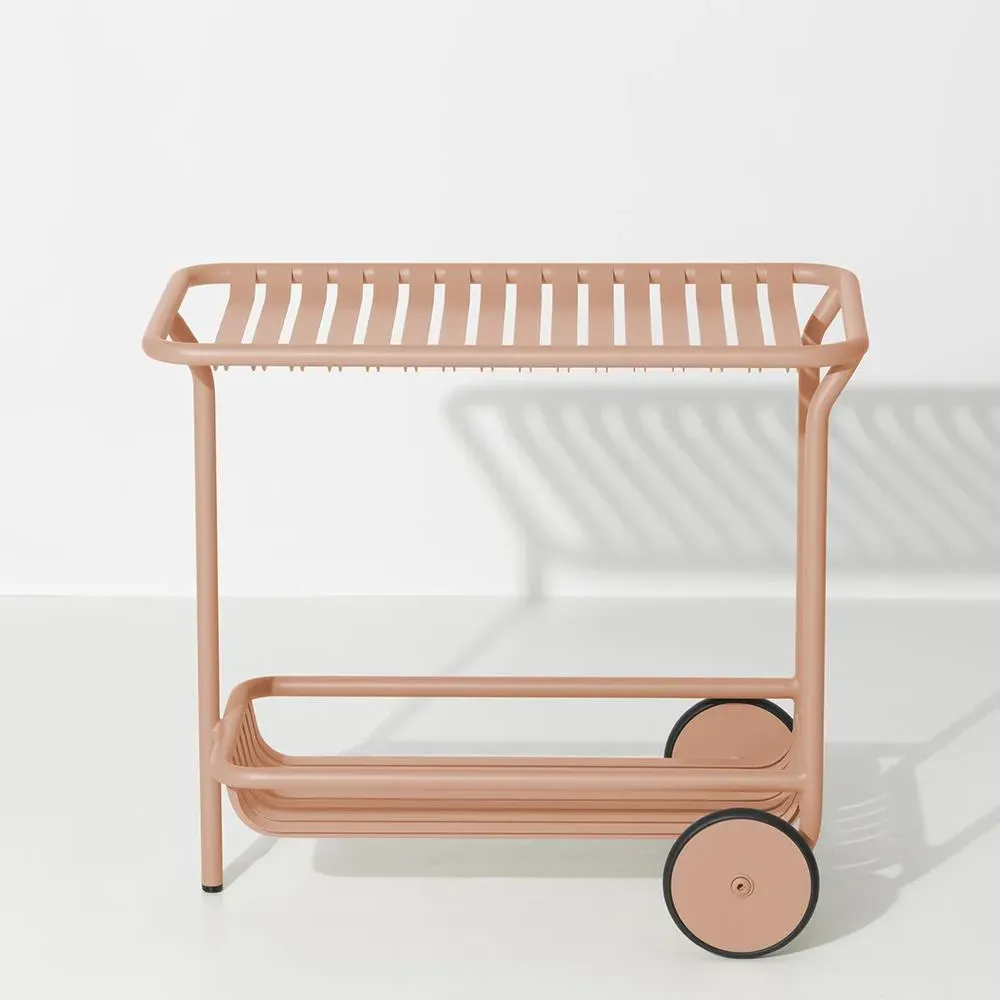 Garden Trolley with Slats - Blush, Metal