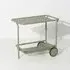 Garden Trolley with Slats - Jade Green, Metal
