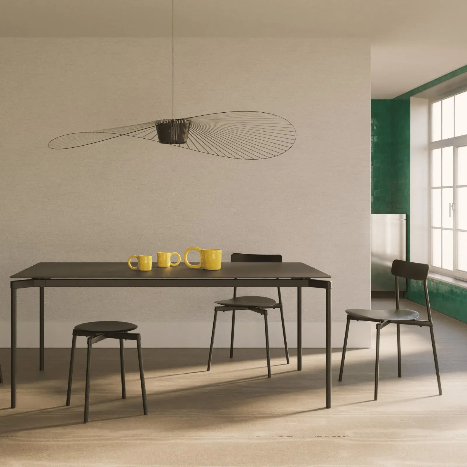 Large Pendant Light - Cobalt, Fiberglass