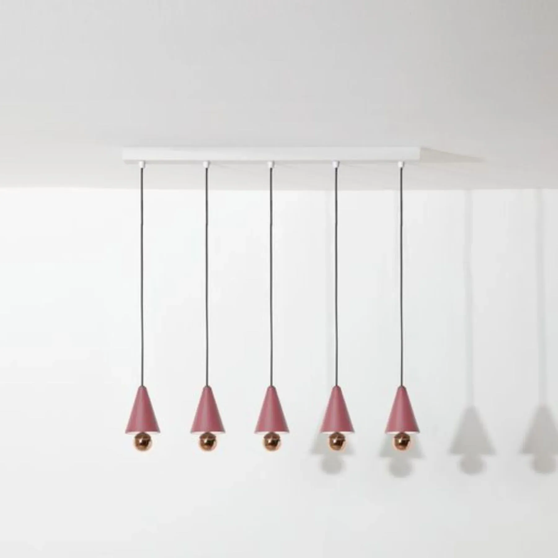 Linear Cluster Pendant Light - Black