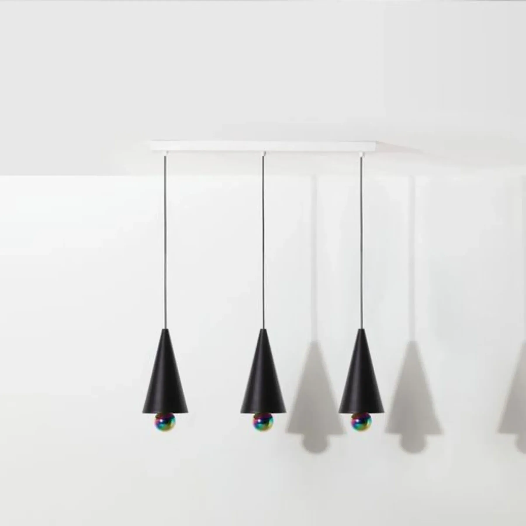 Linear Cluster Pendant Light - Black