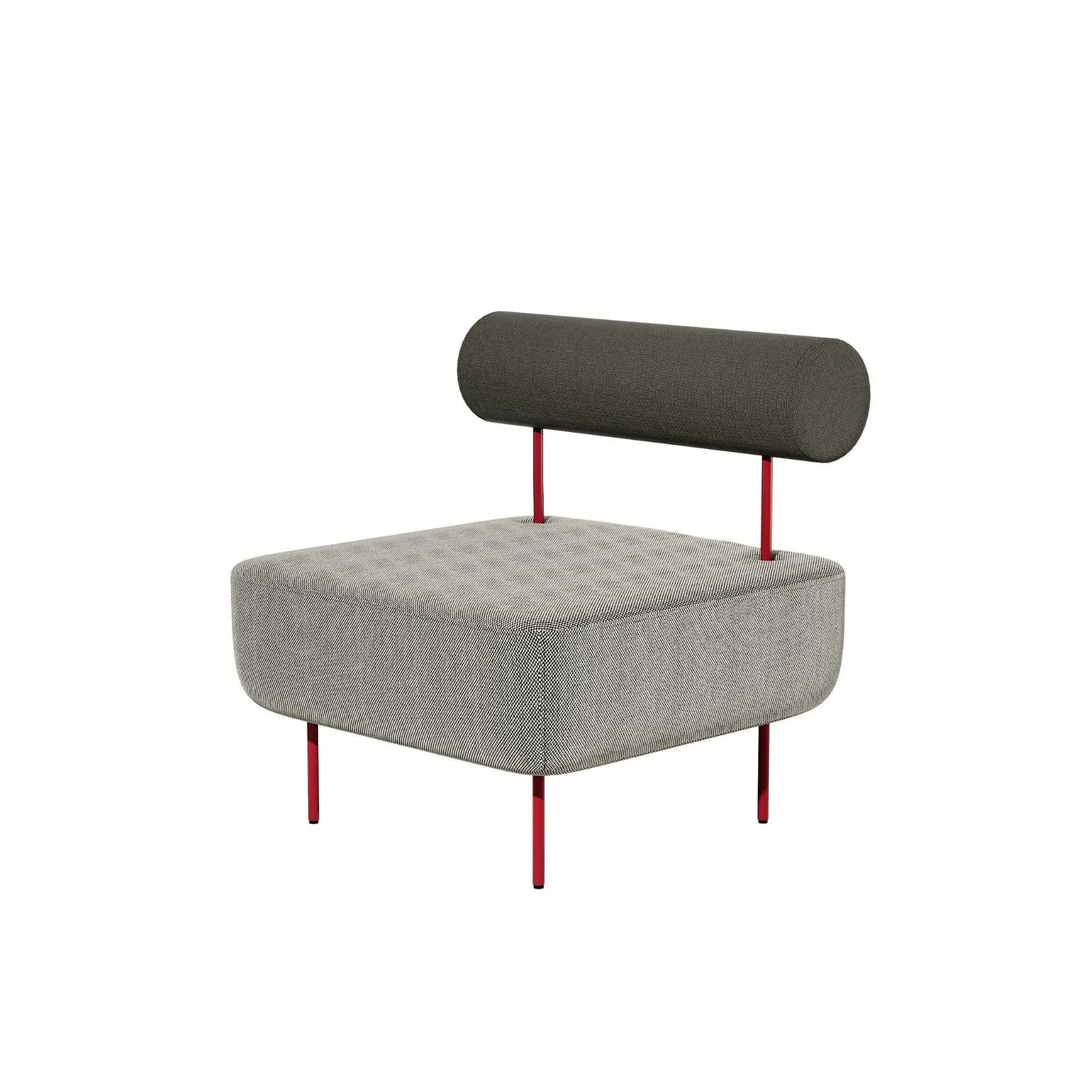 Medium Armchair - Grey Blue, Upholstered