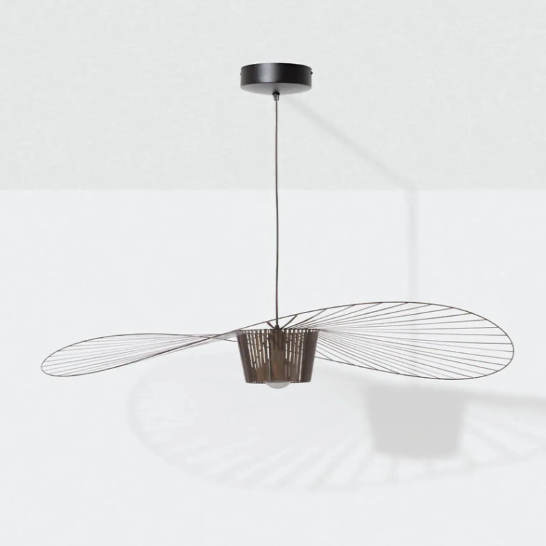 Medium Pendant Light with Ribbons - Bronze