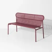 Outdoor Bench - Burgundy