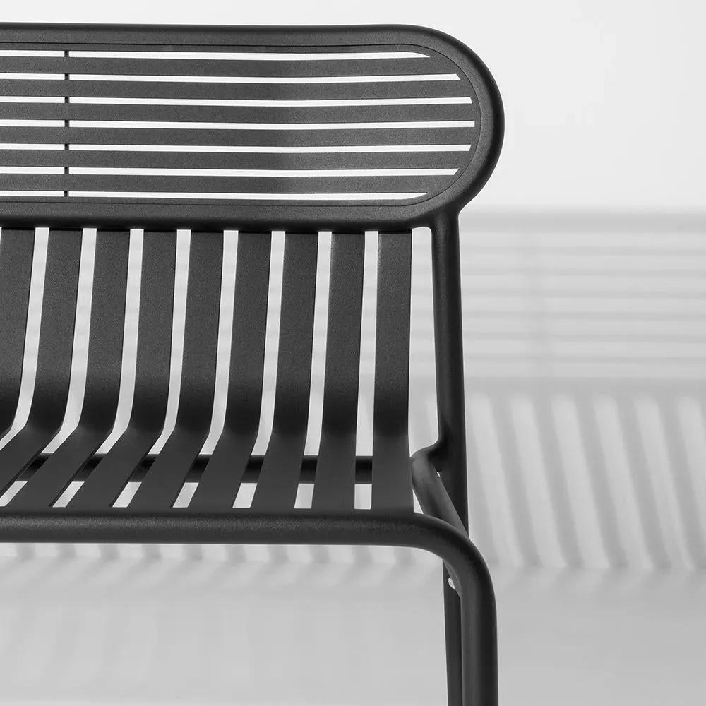 Outdoor Bench with Slat Design - Blush