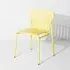 Outdoor Chair with Slat Back - Yellow