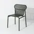 Outdoor Chair with Slat Design - Glass Green