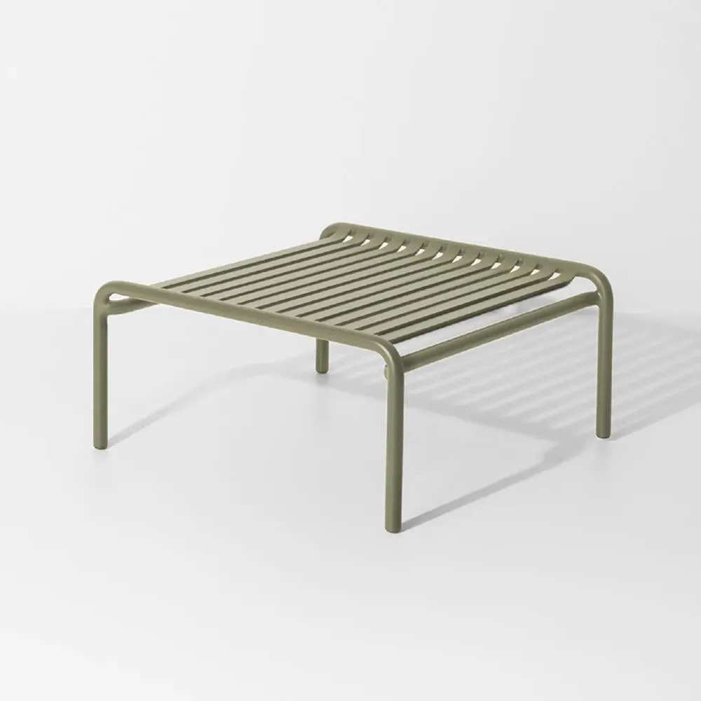 Outdoor Coffee Table with Slats - Jade Green