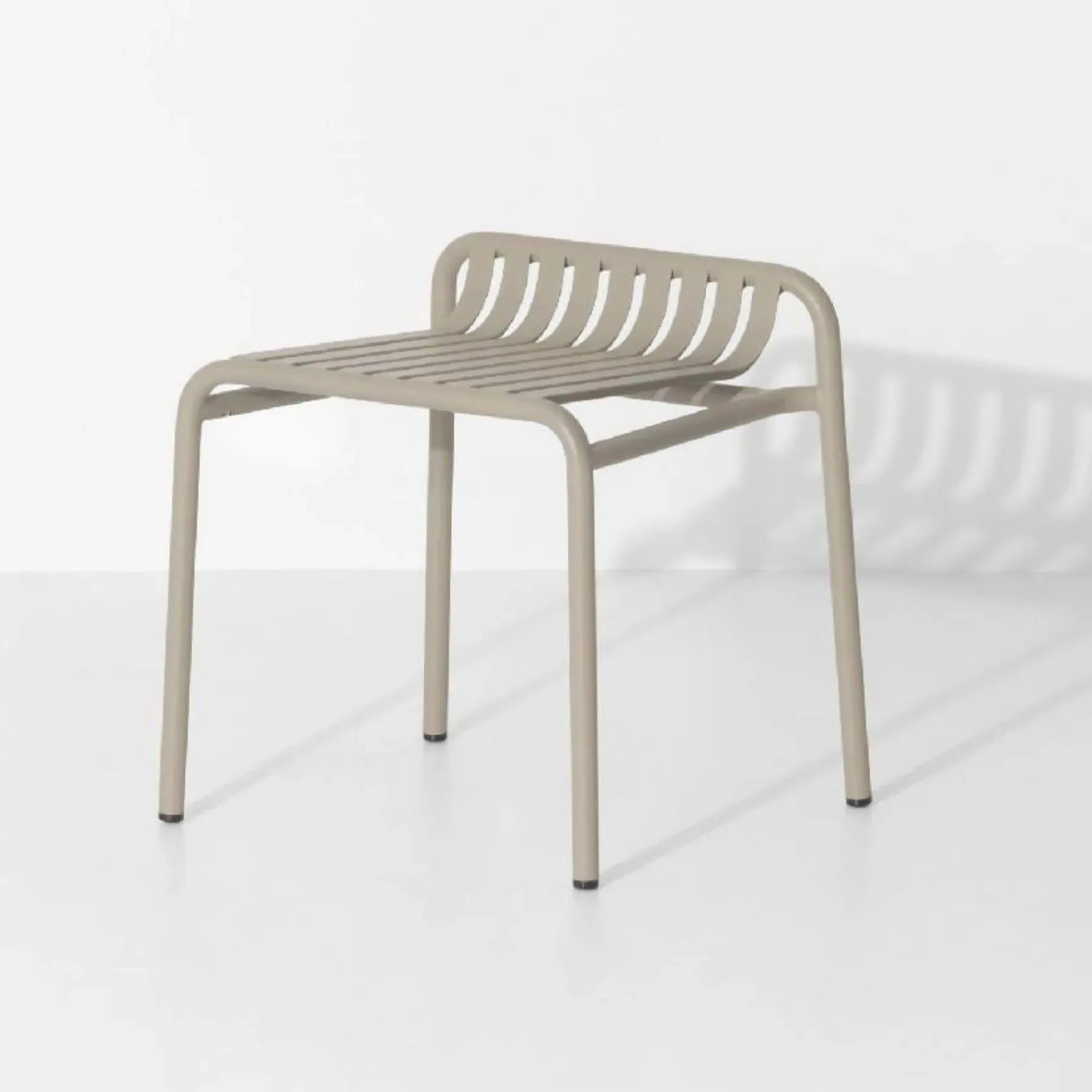 Outdoor Stool with Slat Design - Dune