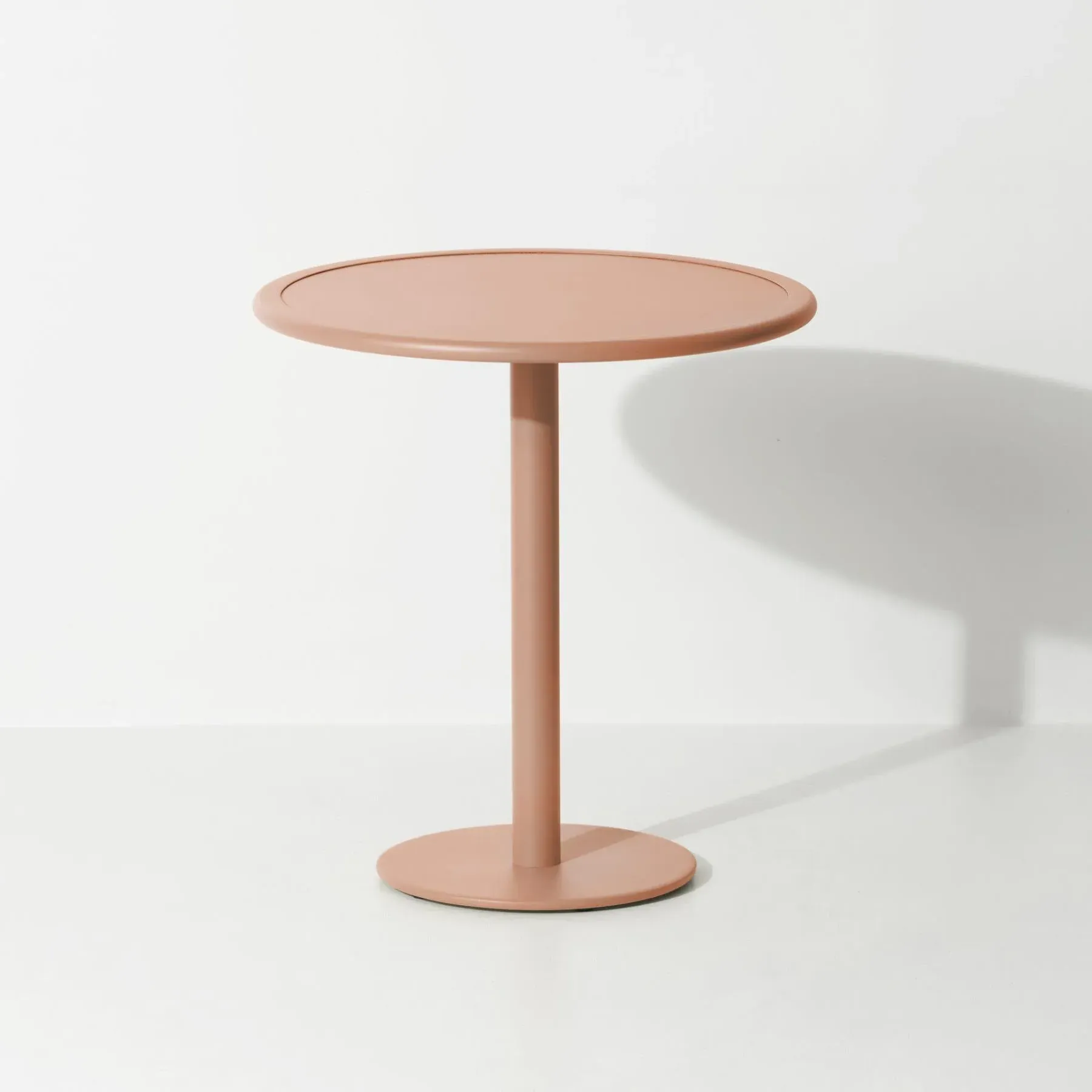 Round Bistro Table - Blush, Steel image