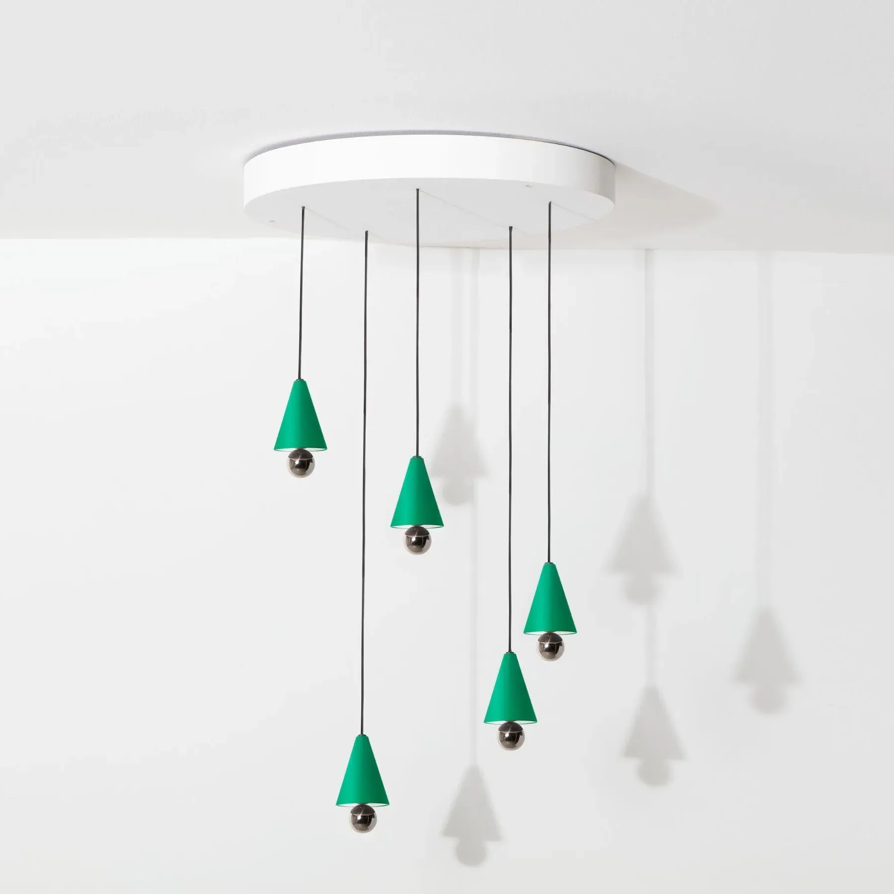 Round Cluster Pendant Light - Black