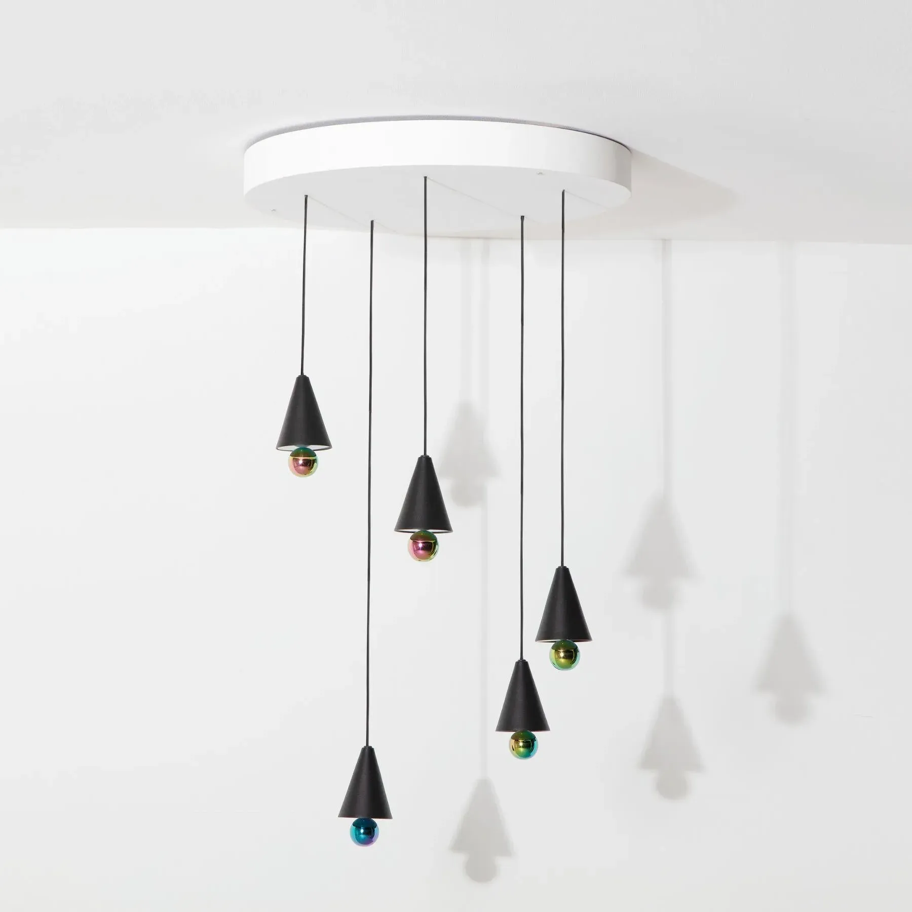 Round Cluster Pendant Light - White