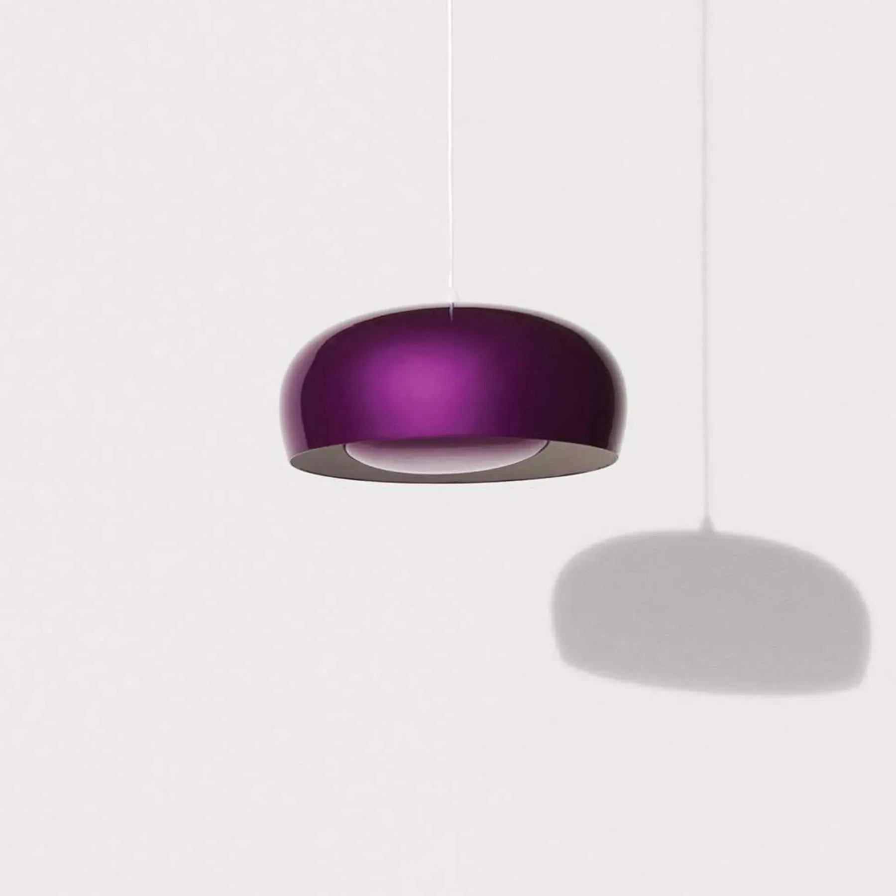 Small Pendant Light - Violet, Aluminium