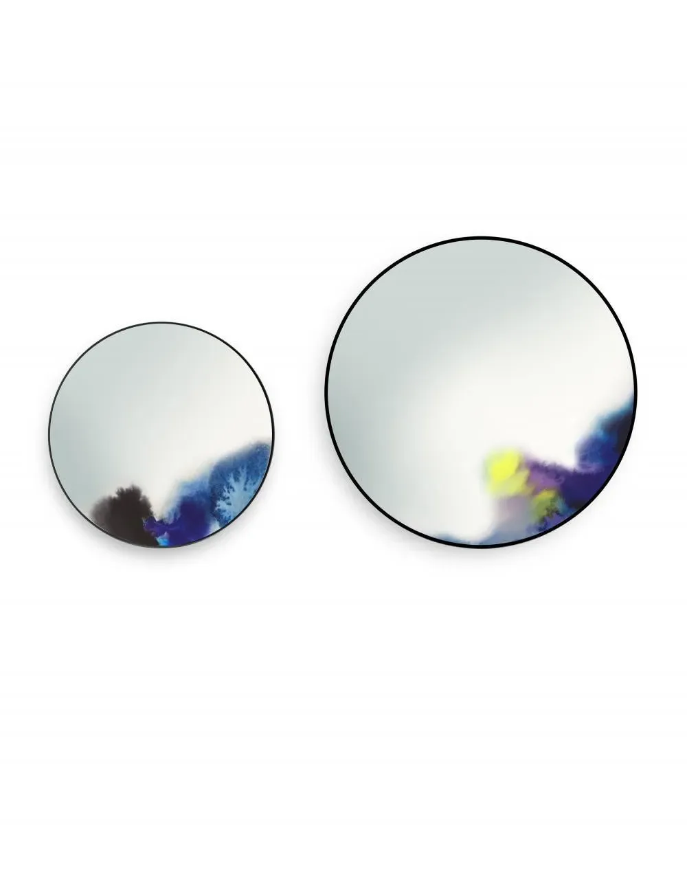 Small Wall Mirror with Pigmented Edge - Pink