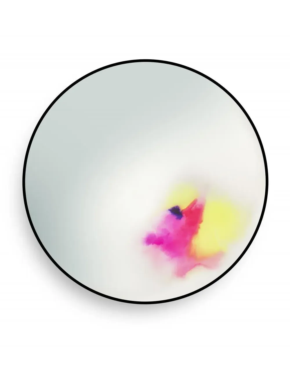 Small Wall Mirror with Pigmented Edge - Pink