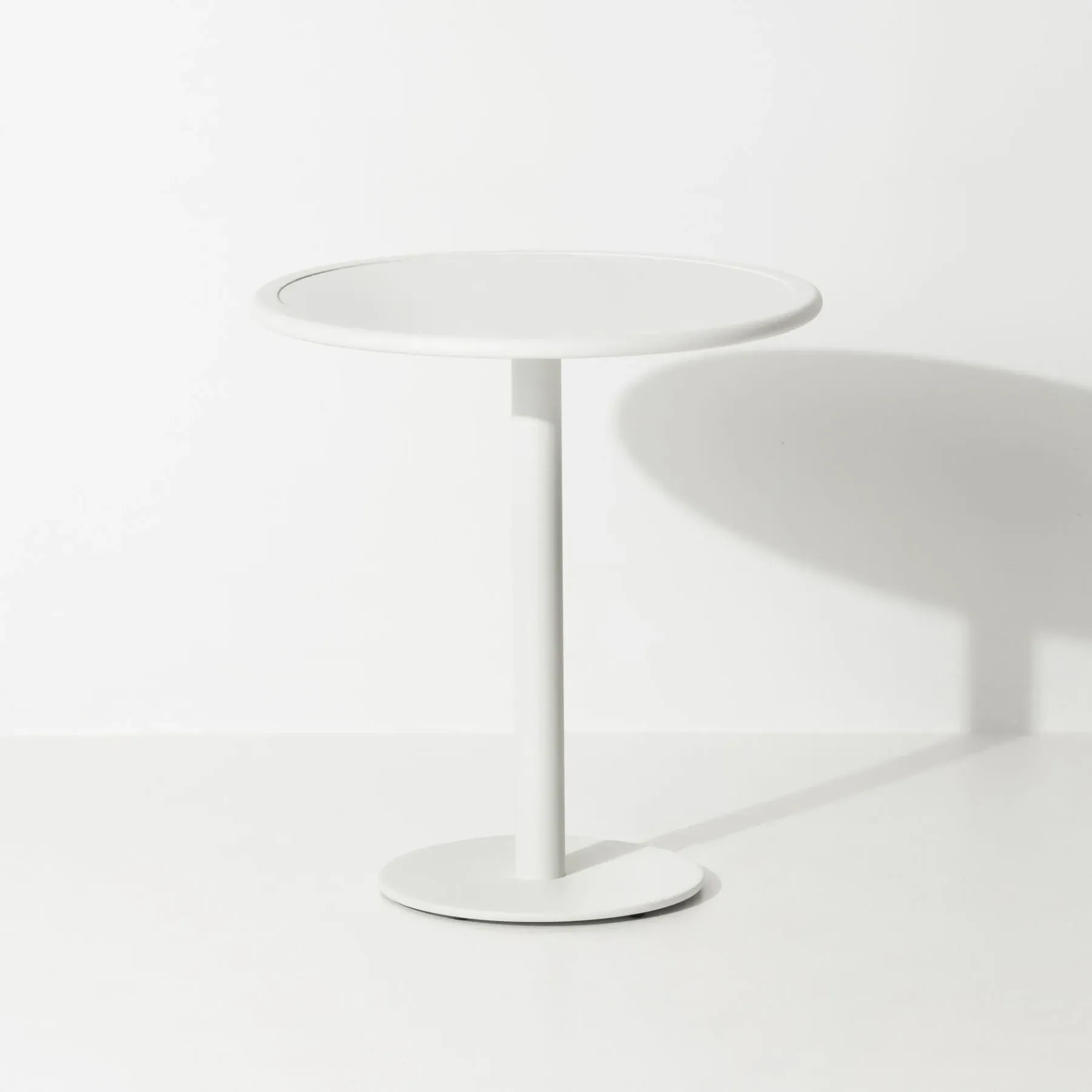 Square Bistro Table with Slat Design - Blue