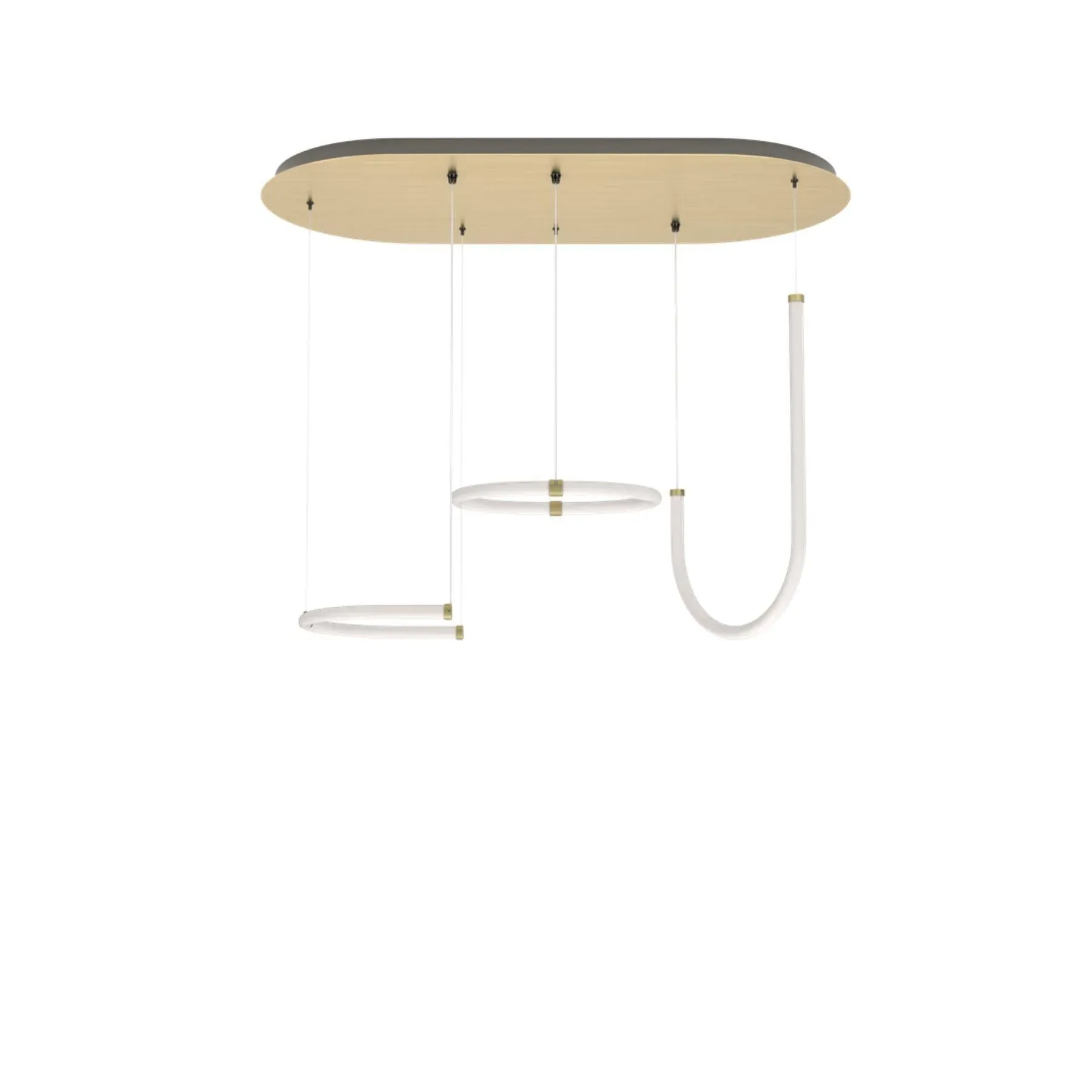 Triple Pendant Light System - Brass, LED