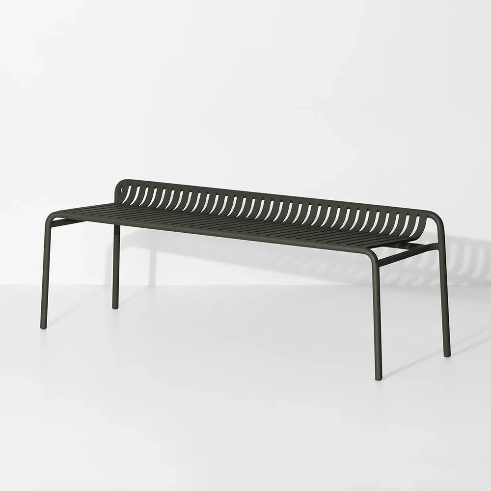 Week-End Bench without Back - Glass Green