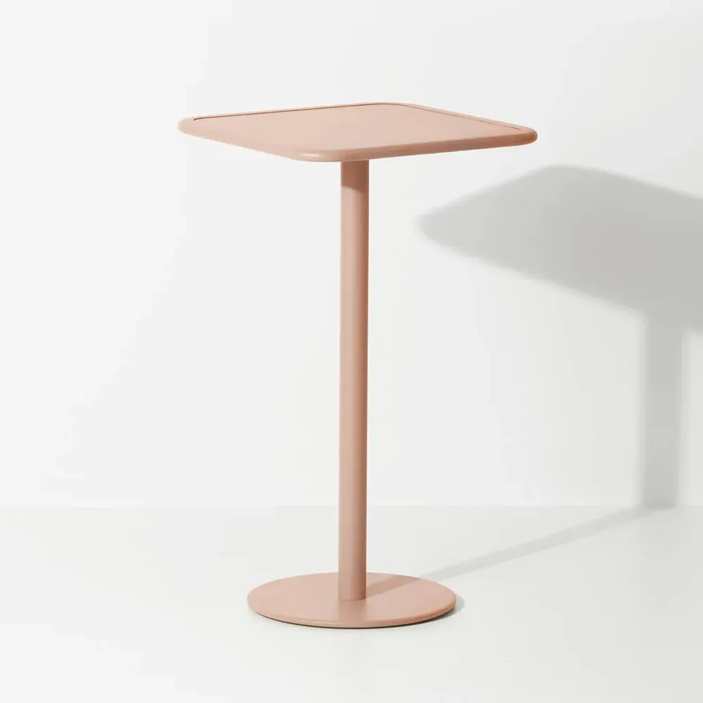 Week-End Square High Table - Blush