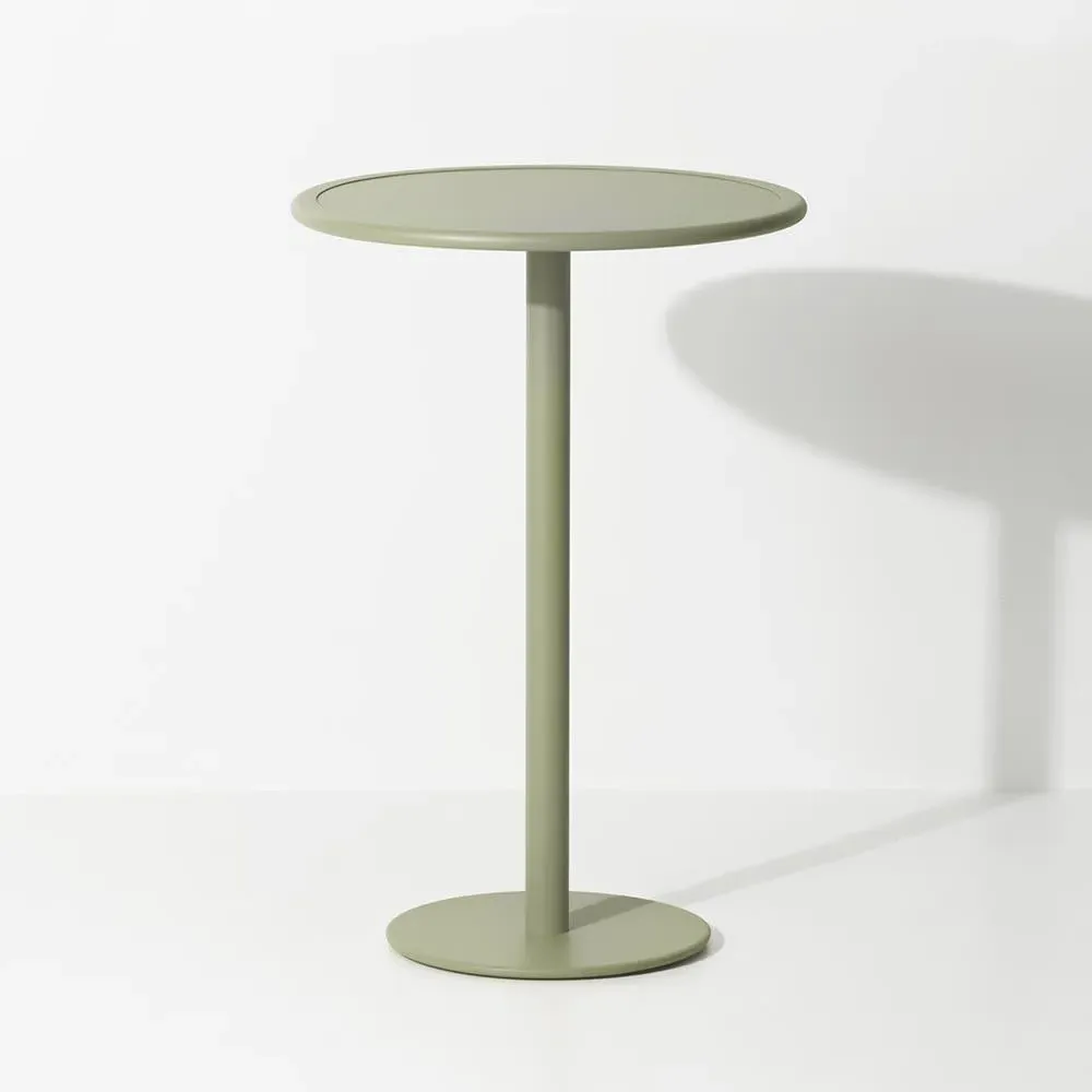 Week-End Square High Table - Glass Green