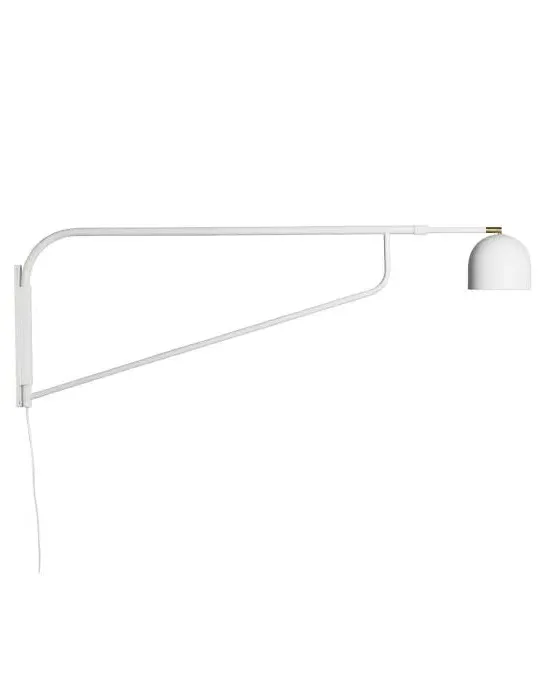 Bellman Adjustable Wall Light - White, Steel