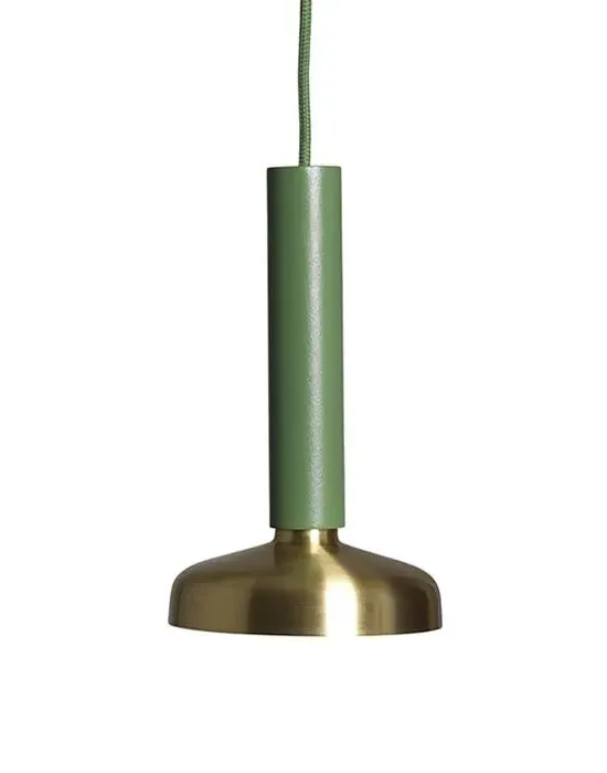 Blend Pendant Light - White, Brass
