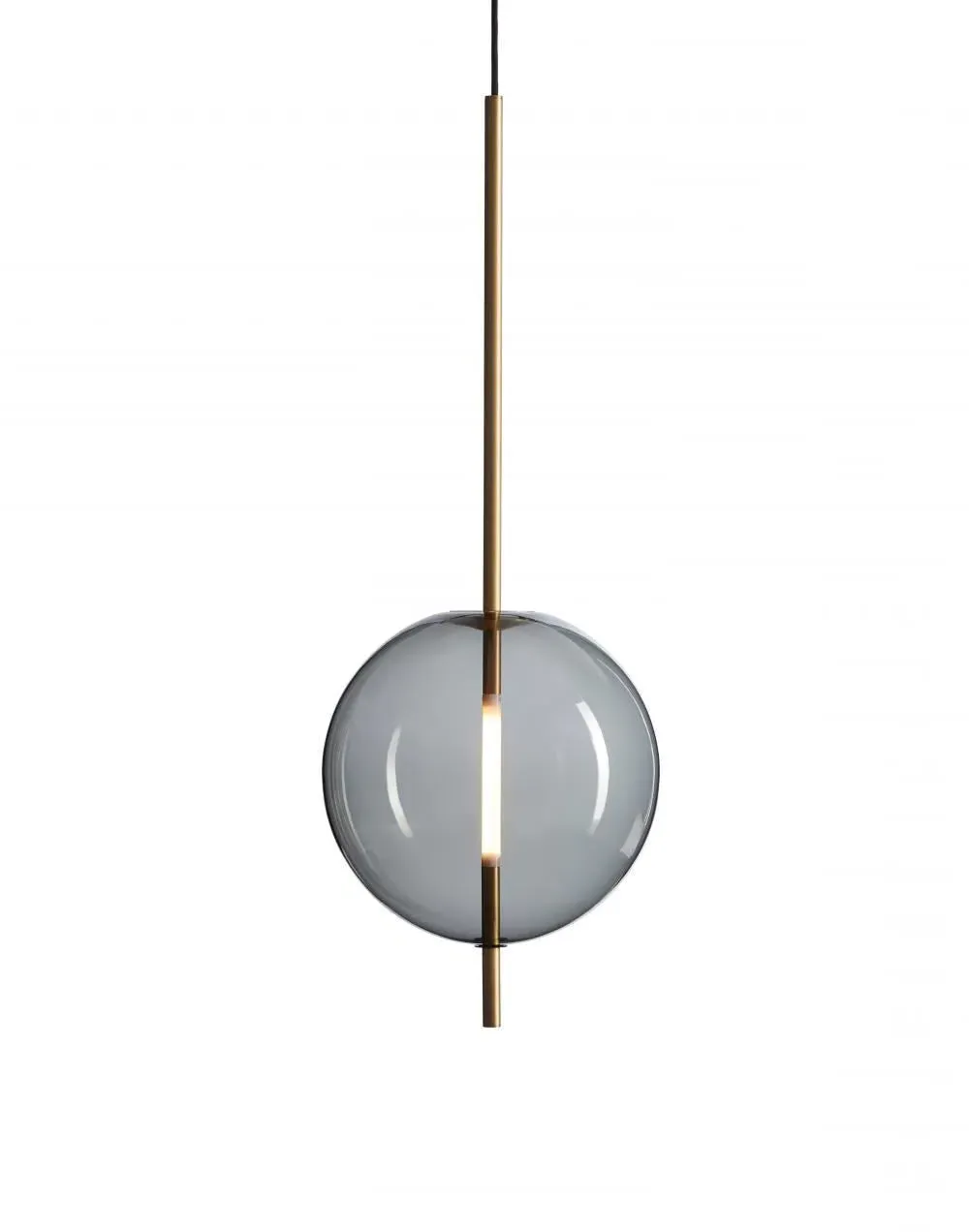 Small Pendant Light - Smoked Grey, Glass